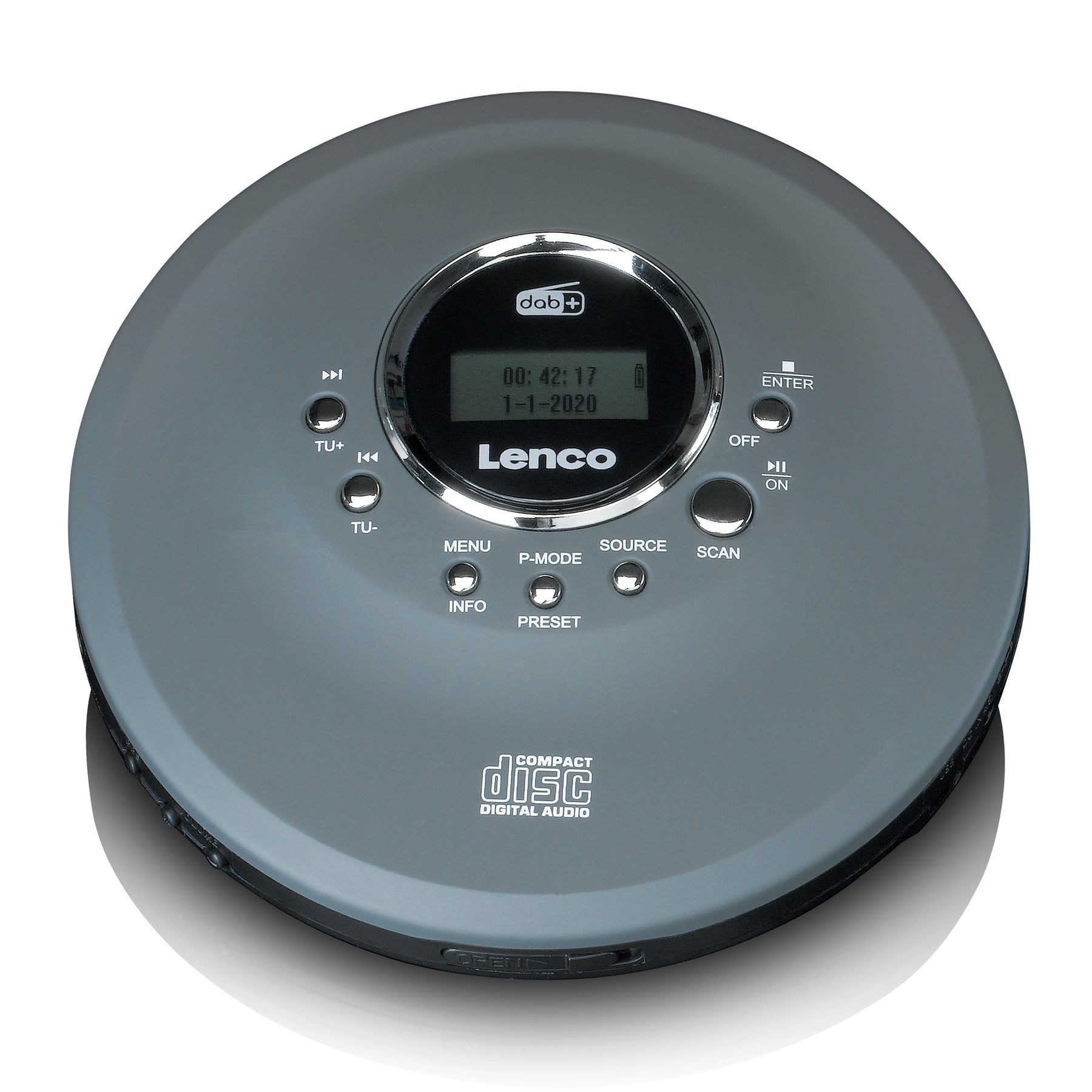 Lenco CD-400GY Personal CD Player - Anthracite
