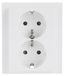 Busch-Jaeger SCHUKO® Dubbel stopcontact Safety+ studiowit - future® linear (202 EUJB-84)