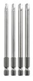 kwb 129840 Torque bitset - 4-delig 4, 6, 8, 10, elk 100 mm, extra lang 1/4 inch