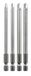 kwb 129840 Torque bitset - 4-delig 4, 6, 8, 10, elk 100 mm, extra lang 1/4 inch