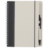 Merkloos Notitieboekje/opschrijfboekje A5 - zwart - Harde kaft - 18 x 21 cm - 70 blanco pagina's - zwart elastiek - Schriften - Blocnote
