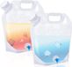 Merkloos / Sans marque Holland Connections 2 Stuks Opvouwbare waterjerrycan - 20 liter - Transparant