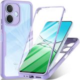 Techsuit Hoesje geschikt voor Oppo A5 Pro - ColorVerse 360 Case met Screenprotector - Paars