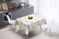 Bonamaison Tafelkleed, Anti-Mold, Sneldrogend, Waterdicht, 100% Polyester Tafellaken, Willekeurig patroon, 140 x 140 Cm