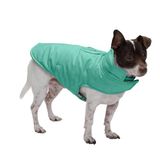 Furhaven Waterafstotende en omkeerbare XS hondenjas, wasbaar en reflecterend met riemtoegang, zak en handbagage - Puffer hondenjas - mint, extra klein