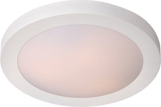 Lucide FRESH Plafonnier Badkamer - Ø 35 cm - 2xE27 - IP44 - Wit