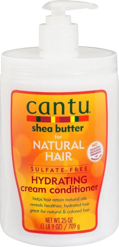 Cantu Shea Butter Natural Hair Sulfate Free Hydrating Cream Conditioner 25oz