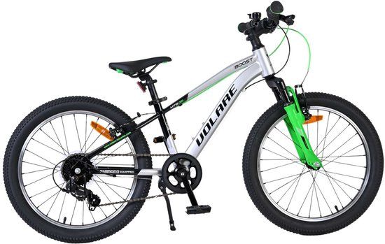 Volare Boost Kinderfiets - 20 inch - 7 Speed - Zilver/Groen