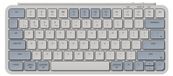 Keychron B1 Pro : Clavier ultra-compact sans fil avec personnalisation ZMK, disposition QWERTY (États-Unis) ANSI, 3 modes (Bluetooth/2,4 GHz/filaire) et un design bleu rétro