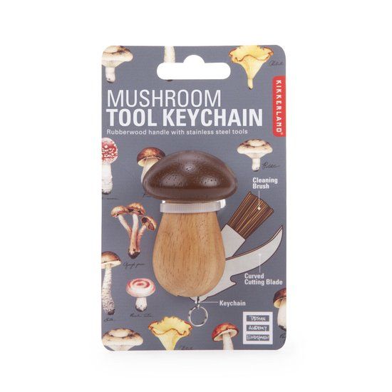 Pilzmesser Kikkerland Mushroom Cleaning Tool Keychain
