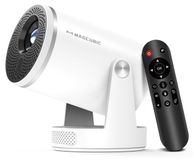 HY320Pro - Mini projecteur - Native 1080P Full HD - Mise au point automatique et correction automatique de la distorsion - Android 14 avec commande vocale - Diagonale d'image de 89–343 cm - Système de cinéma maison portable