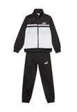 Puma Poly Colorblock Suit B Trainingspak Kinderen Unisex Polyester Zwart Maat 140