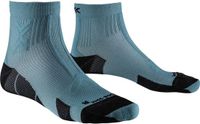 X-Socks Chaussettes de sport - Respirant et de soutien pour hommes - Vert fuligineux/bleu coucher de soleil - Nylon - Haut - Taille unique