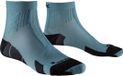 X-Socks Chaussettes de sport - Respirant et de soutien pour hommes - Vert fuligineux/bleu coucher de soleil - Nylon - Haut - Taille unique