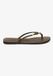 Superdry - Tongs tressés en similicuir - Femme - Tongs - Fudge Brown - Taille 38/39
