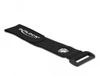 Delock Klittenband kabelbinders met gesp en ring 150 x 20mm / zwart (5 stuks)