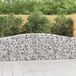 Maison Exclusive - Geknoopte gaasbakken, 6 stuks, 400x30x80/100 cm, verzinkt staal