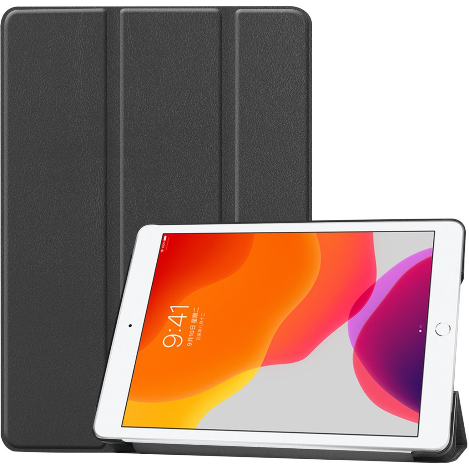 imoshion Trifold Bookcase iPad 10.2 (2019) tablethoes - Zwart
