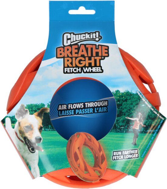 Chuckit! Breathe Right Fetch Wheel - Orange - Ø18 cm