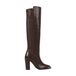 BRONX New-Americana leren laarzen met blokhak - donkerbruin