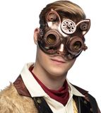 Boland - Masker Steamcat - Volwassenen - Steampunk - Sciencefiction - Carnaval - Cosplay