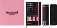 Moleskine X Blackpink Skizzenbuch Bundle mit 5 bunten Graphitstiften, mit Box