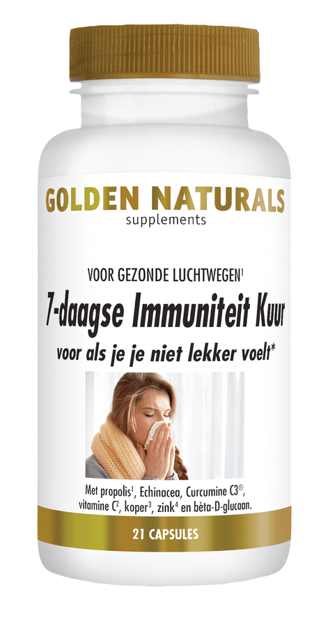 Golden Naturals 7-daagse Immuniteit Kuur (21 capsules)