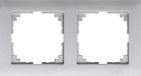 Merten Schneider Electric M-Pure Afdekraam 2-voudig - Kunststof Aluminium - Mat - MEG4020-3660