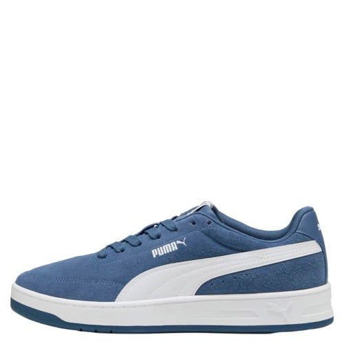 PUMA Court Classic Clean SD Lage sneakers Unisex Leer Rubber Dark Indigo-PUMA White 41
