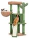 Merkloos Kattenboom cactus krabpaal - 106,5 cm - Voor kleine katten tot 5 kg - Met zitstok en nis