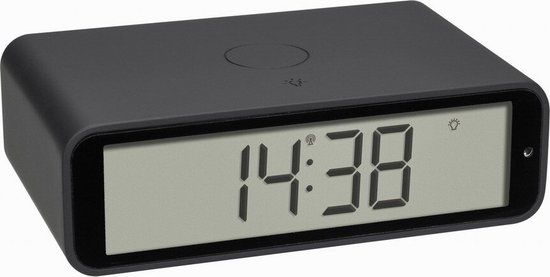 TFA Dostmann 60.2560.10 - Digital Alarm Clock - Radio Controlled - Snooze - Backlight - Anthracite