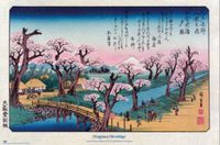 Grupo Erik Poster Cherry Trees at Koganei Utagawa Hiroshige - 91,5x61cm