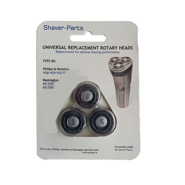 SCANPART Scheerhoofd | 3 scheerkoppen | Philips HQ8/HQ9/HQ177 & Remington RR-330C/RR-350C