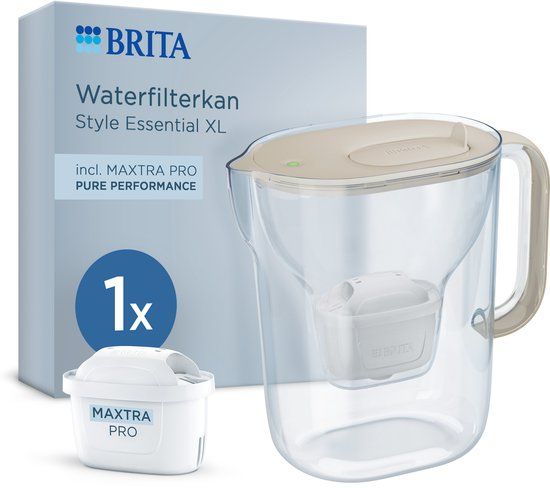 BRITA Waterfilterkan Style Essential XL - 3,6L - Sand