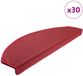 vidaXL - Zelfklevende trapmatten - 30 st - 65 x 24 x 4 cm - non-slip - rood