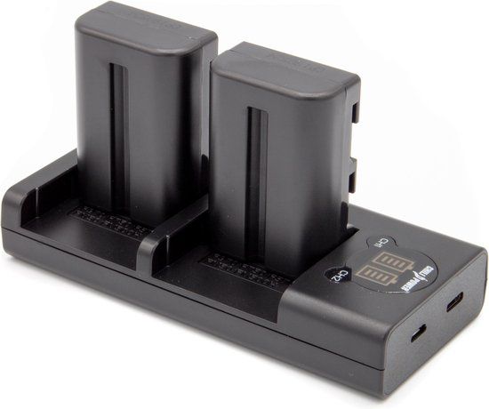 ChiliPower NP-FM500H Sony USB Duo Kit - Camera accu set