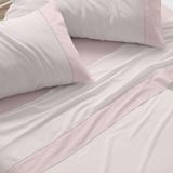 Burrito Blanco Beddengoedset, 90 cm brede bedden (+ beschikbare maten), design 297, kleur koraal (90 x 190/200 cm)
