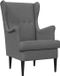 vidaXL Fauteuil Gris Foncé Tissu