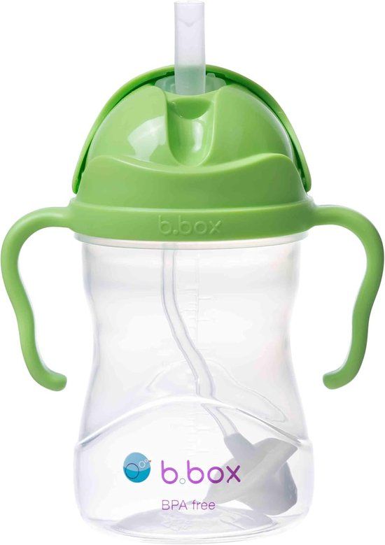b.box Drinkfles met rietje - Glow in the dark