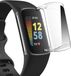 By Qubix - Geschikt voor Fitbit Charge 5 - Fitbit Charge 6 TPU case (volledig beschermd) - Transparant