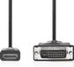Nedis Câble HDMI - HDMI mâle - DVI-D 24+1 broches mâle - 2 m - Noir