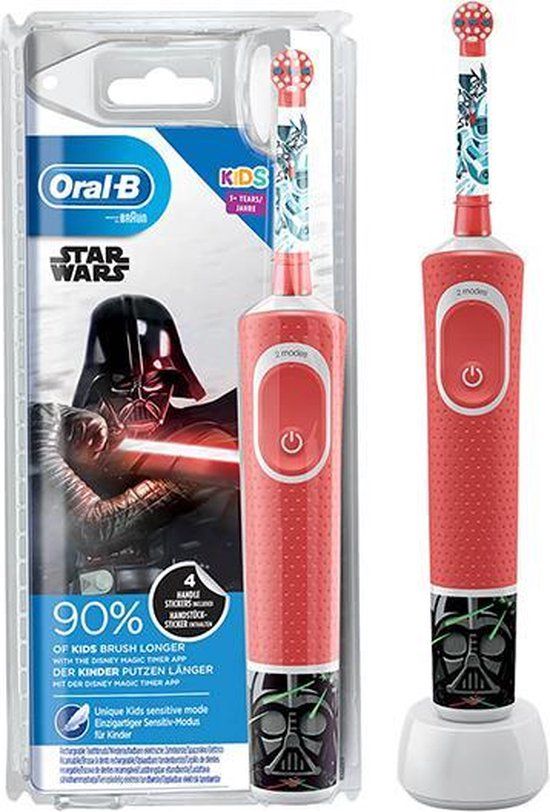 Oral-B Kids Star Wars elektrische tandenborstel + 4x Oral-B Kids opzetborstels Star Wars
