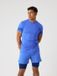 Björn Borg Sportshirt Heren Korte Mouw - Amparo Blauw - Gerecycled Polyester - Maat M