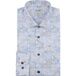 OLYMP Level 5 Overhemd Stretch Extra Lange Mouw Print Lichtblauw - Maat 39 - Heren - Overhemden Formeel