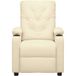 Maison Exclusive Fauteuil inclinable crème similicuir