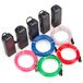 Sunboia 5 stuks 3 m EL-draadkit, EL-kabel, neonverlichting, lichtslang, lichtsnoer voor kerstfeesten, rave-party's, Halloween-kostuum, pub (rood, groen, blauw, wit, roze)