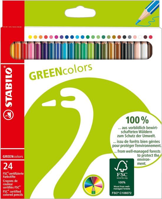 STABILO GREENcolors Farbstifte Meerkleurig 18 stuk(s)