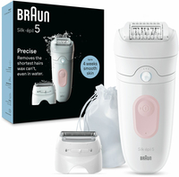 Braun Silk-épil 5 5-030 Epilator - 28 Pincetten - Roze/Wit