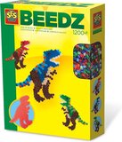 SES Beedz Strijkkralen T-rex - 1200 kralen, grondplaat en strijkvel