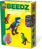 SES Beedz Strijkkralen T-rex - 1200 kralen, grondplaat en strijkvel
